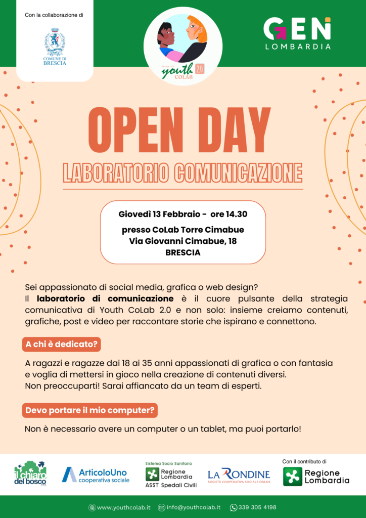 Locandina OpenDay LabComunicazione Locandina OpenDay LabComunicazione