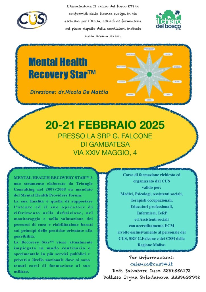 locandina recovery cus molise