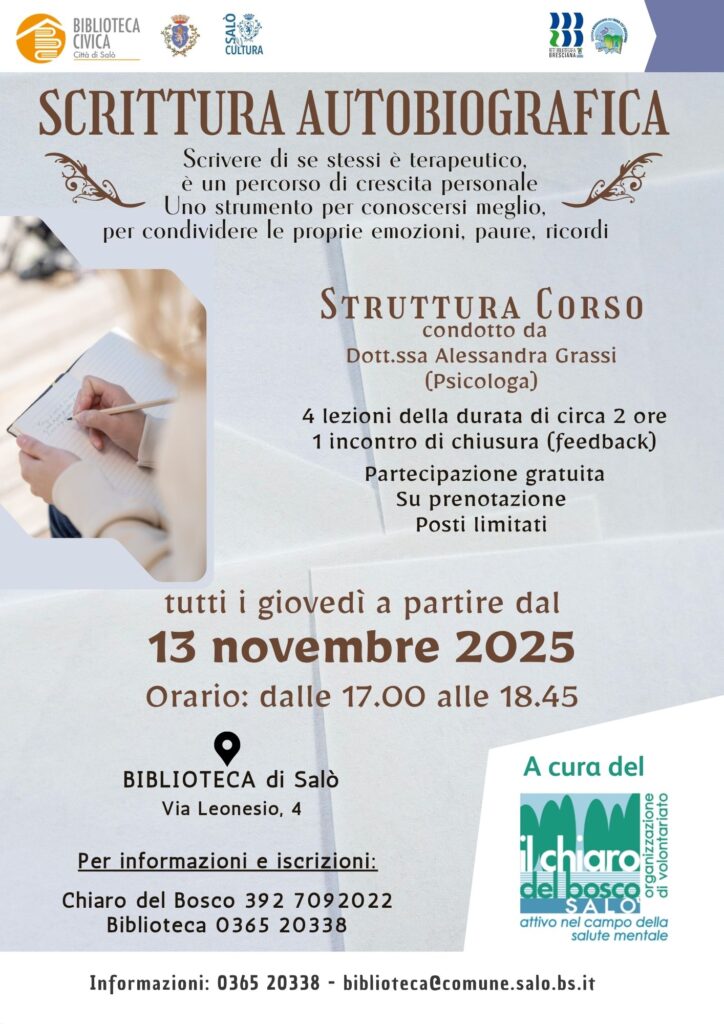 corso scrittura autobiografica locandina