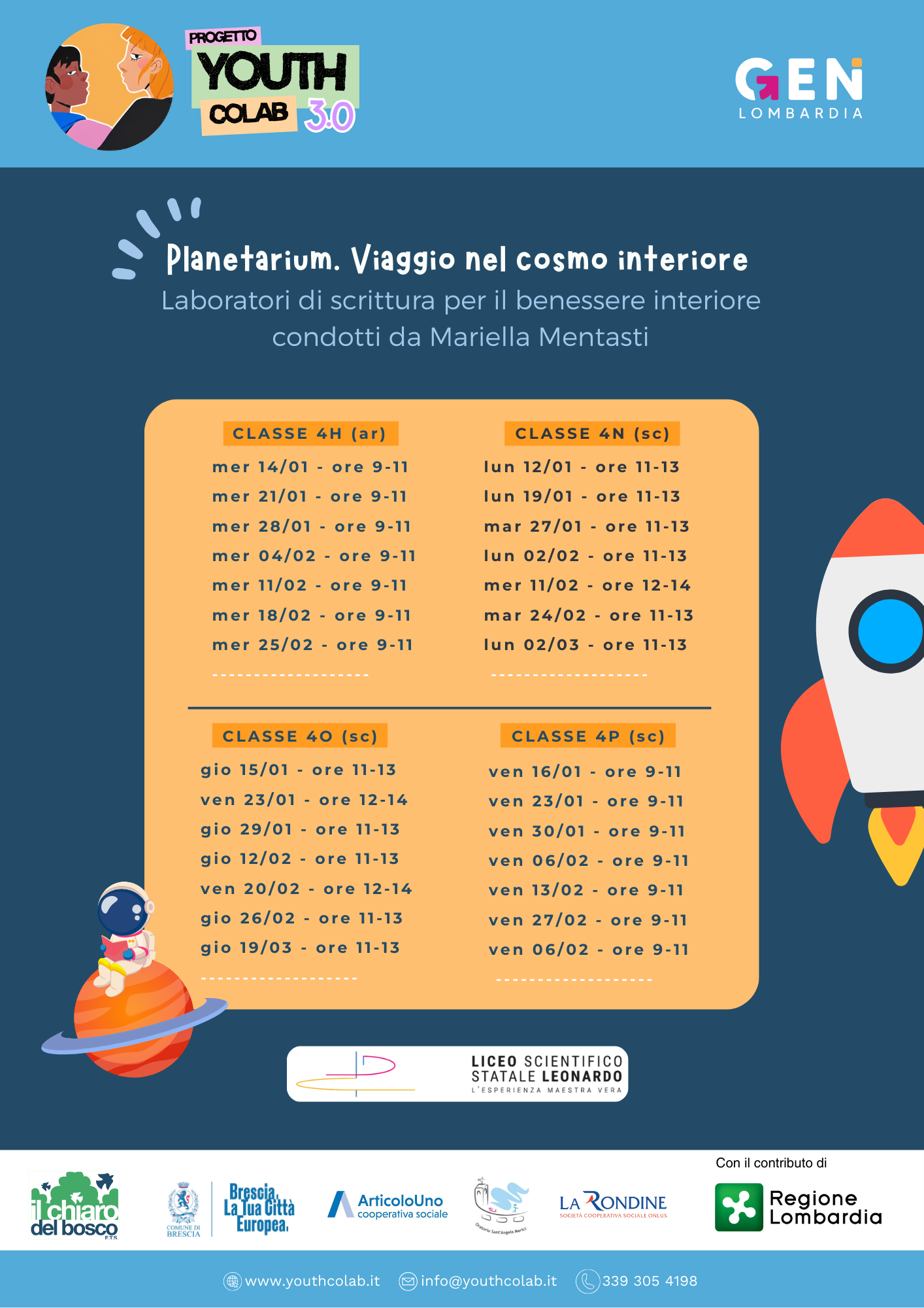 Laboratori di scrittura per il benessere interiore condotti da Mariella Mentasti
